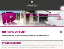 Tablet Screenshot of differt.de